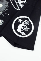 Hellstar Studios Sounds Graphic Oversized Cotton T-Shirt - Black