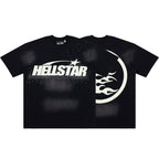 Hellstar Studios Halloween Skull Graphic Vintage Washed Cotton T-Shirt