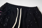 Hellstar Rhinestone & Washed Graphic Sweatpants (Black)
