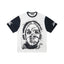 Hellstar High-Definition Graphic Spliced Short Sleeve T-Shirt – White
