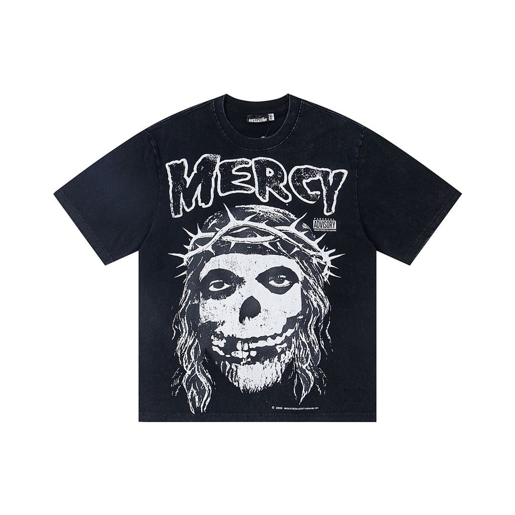 Hellstar Ghost Graphic Washed Short Sleeve T-Shirt