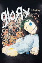 Hellstar Glory Thorns Doll Graphic Oversized T-Shirt - Black