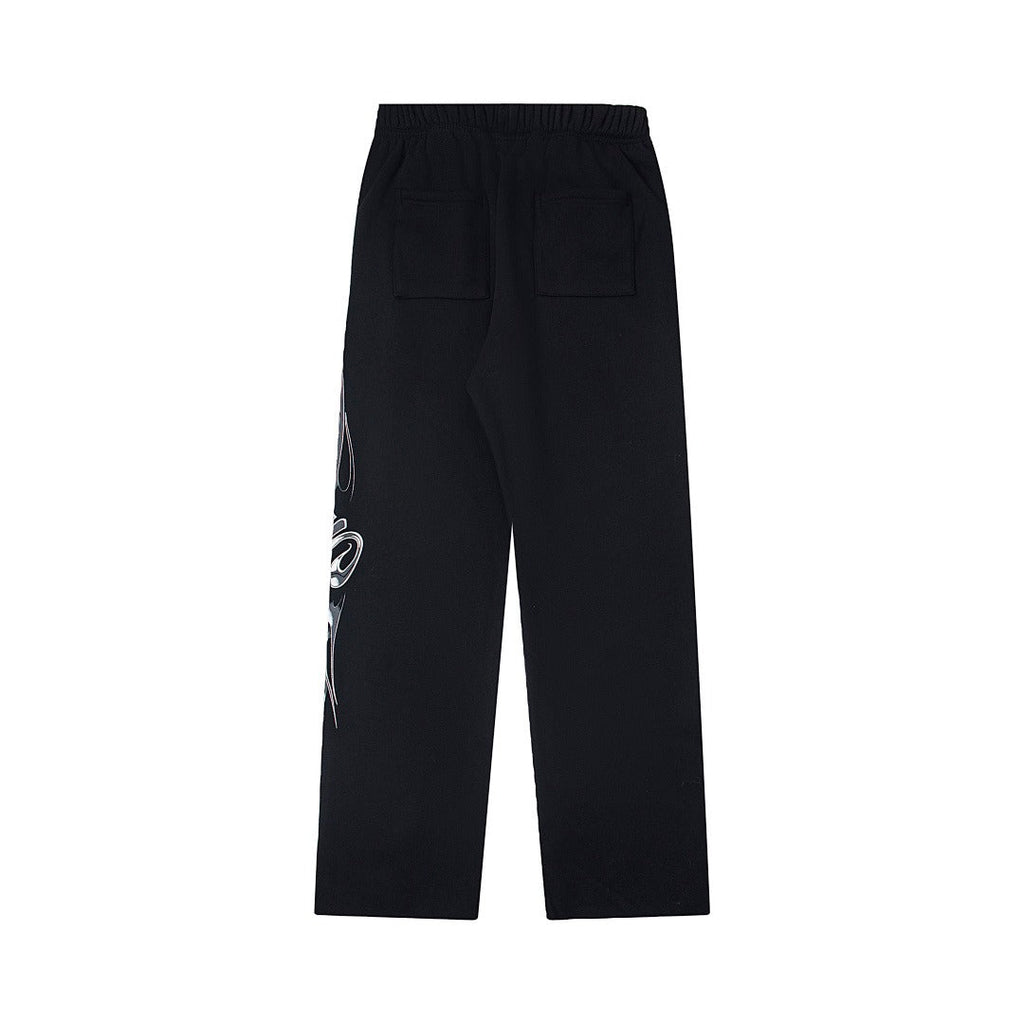 Hellstar High-Quality Vintage Washed Fleece Sweatpants (Black)
