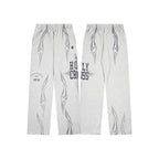 Hellstar High-Definition Graphic Sweatpants (Grey)