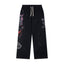 Hellstar Rhinestone & Washed Graphic Sweatpants (Black)