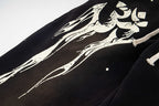 Hellstar Fleece Washed Graphic Sweatpants (Black)
