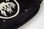 Hellstar Fleece Washed Graphic Sweatpants (Black)
